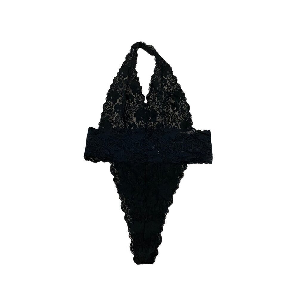 Frederick's Of Hollywood Sheer Black Lace Body Suit - 2XL